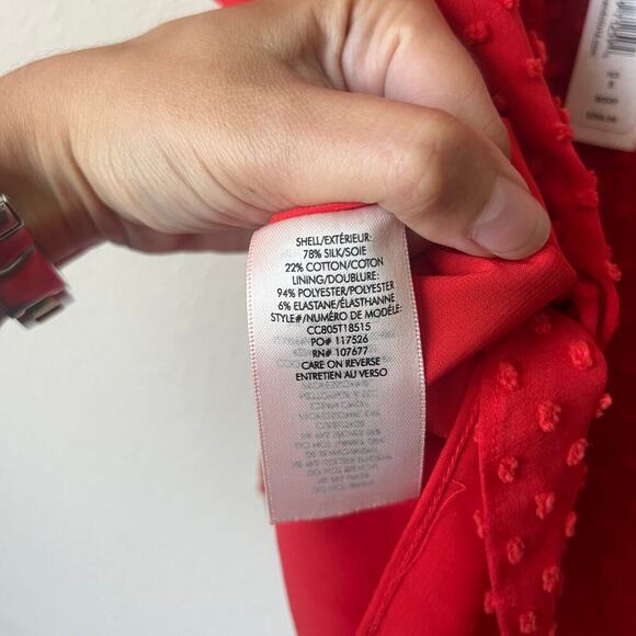 NWT Alice + Olivia Daria Ruched Mini Dress in Perfect Poppy Size 6 - Picture 6 of 8